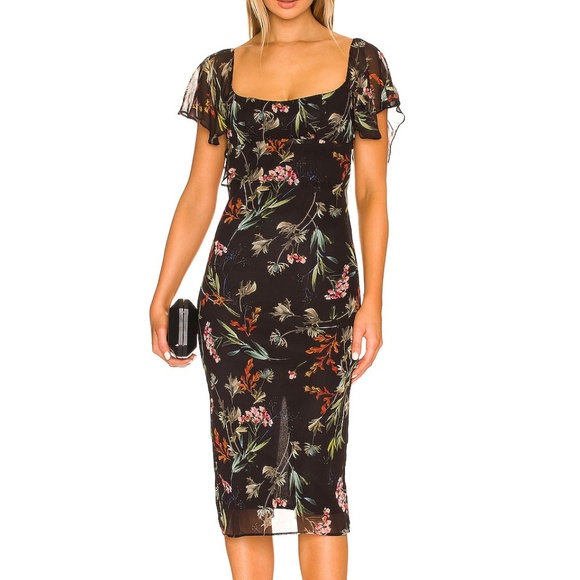 Katie May Posh Dress in Black Floral - Picture 1 of 11